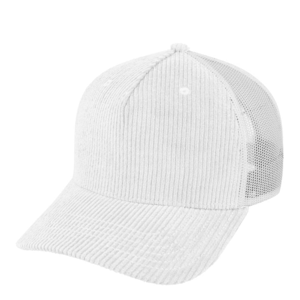 U21512 5 Panel Corduroy Trucker Cap