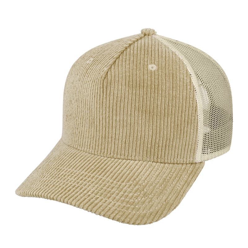 U21512 5 Panel Corduroy Trucker Cap