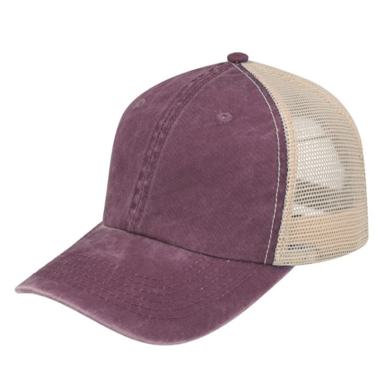 F22600 Washed Colour Block Cap