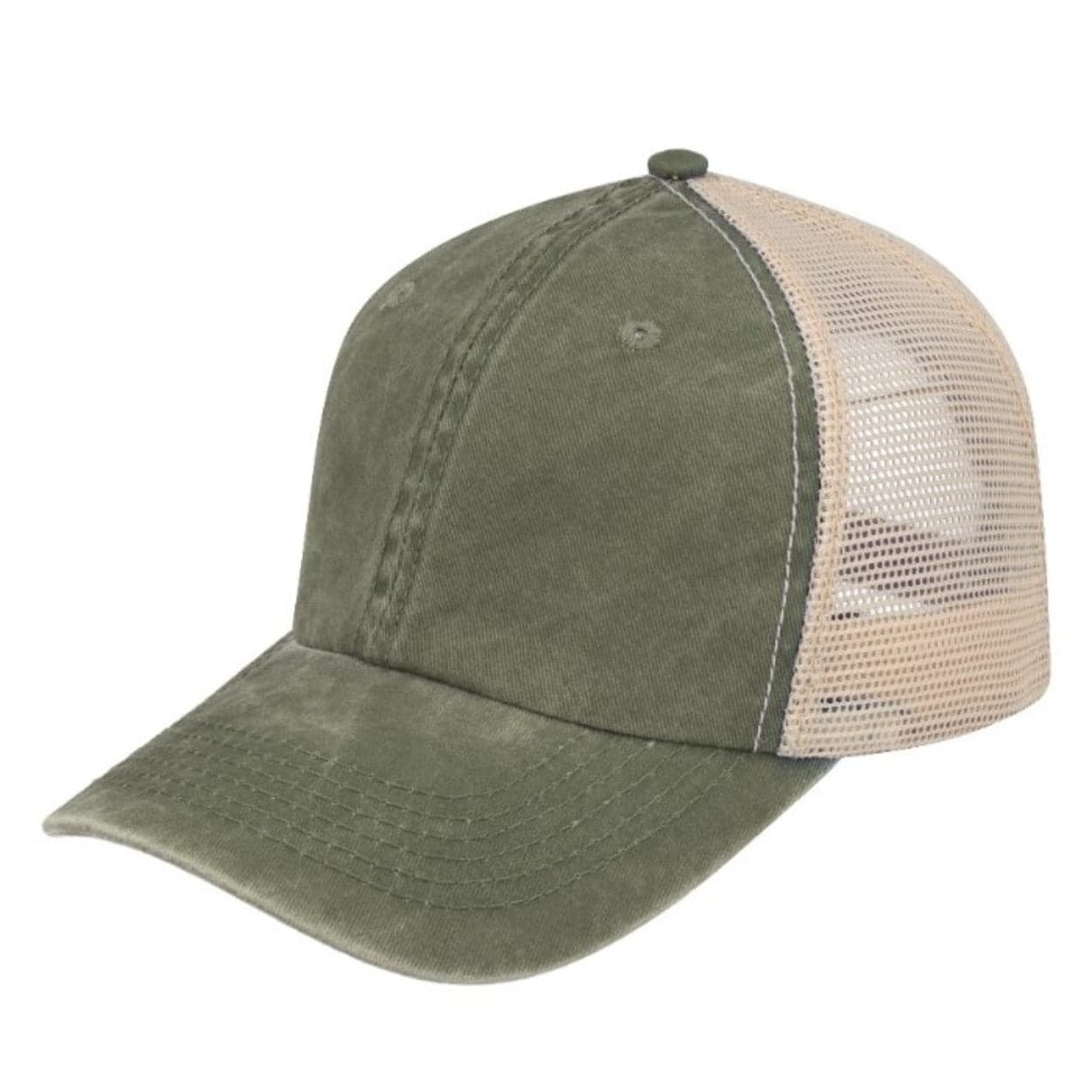F22600 Washed Colour Block Cap