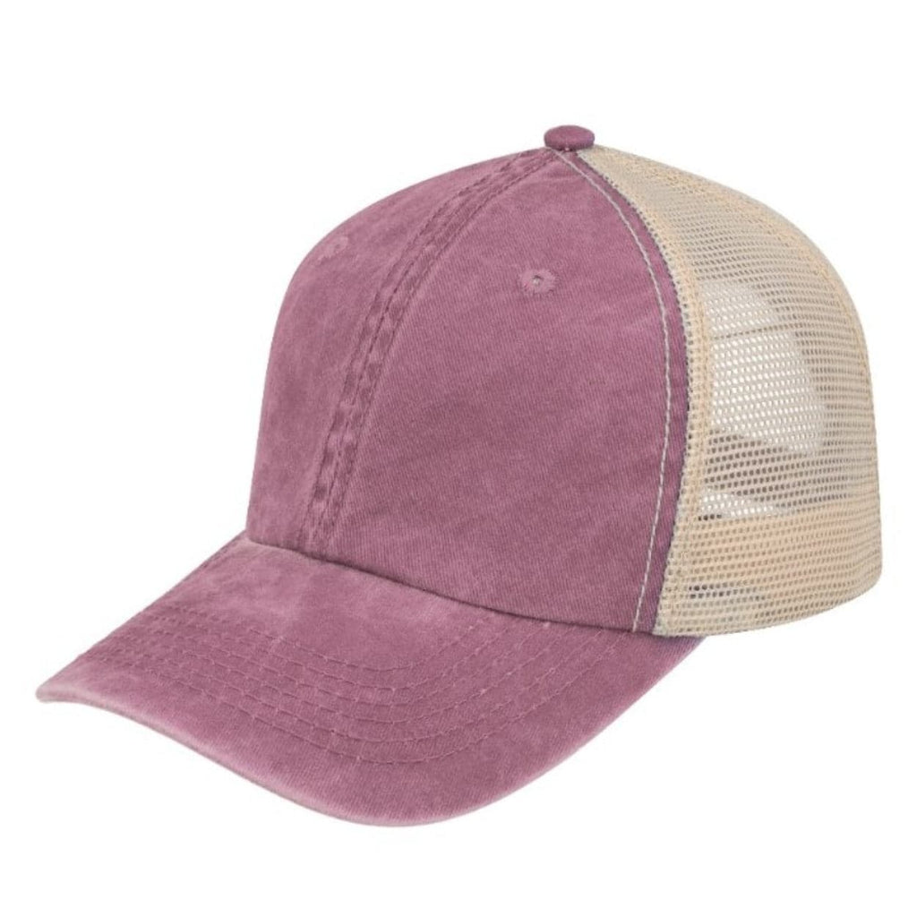 F22600 Washed Colour Block Cap