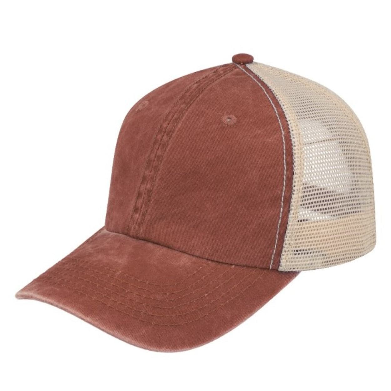 F22600 Washed Colour Block Cap