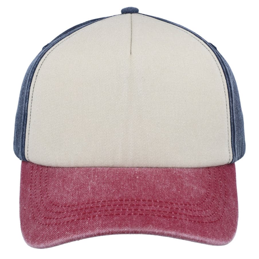 F25500 Foam Washed Colour Block Cap