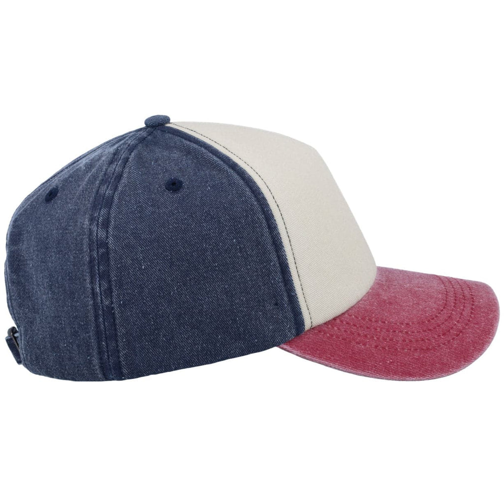 F25500 Foam Washed Colour Block Cap