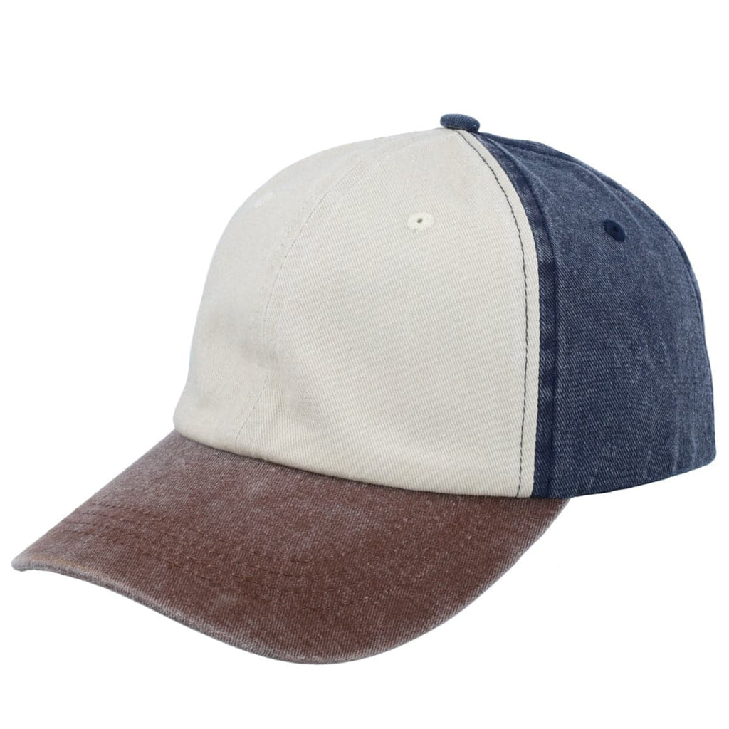 F25600 Washed Colour Block Cap