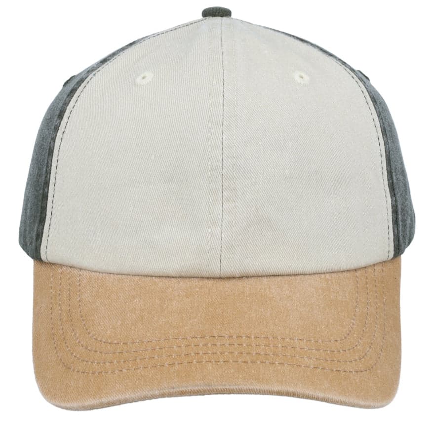 F25600 Washed Colour Block Cap