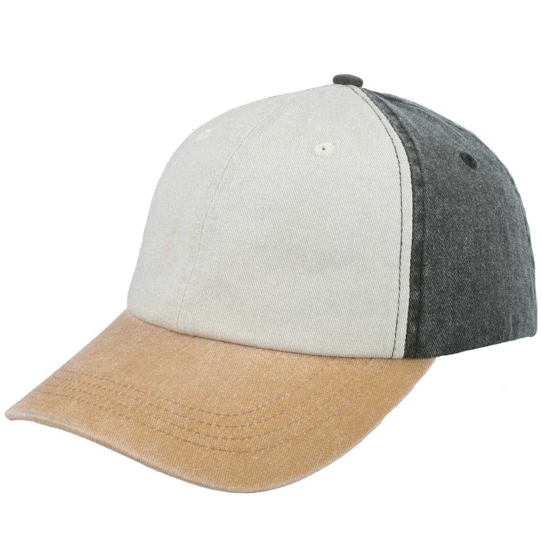 F25600 Washed Colour Block Cap