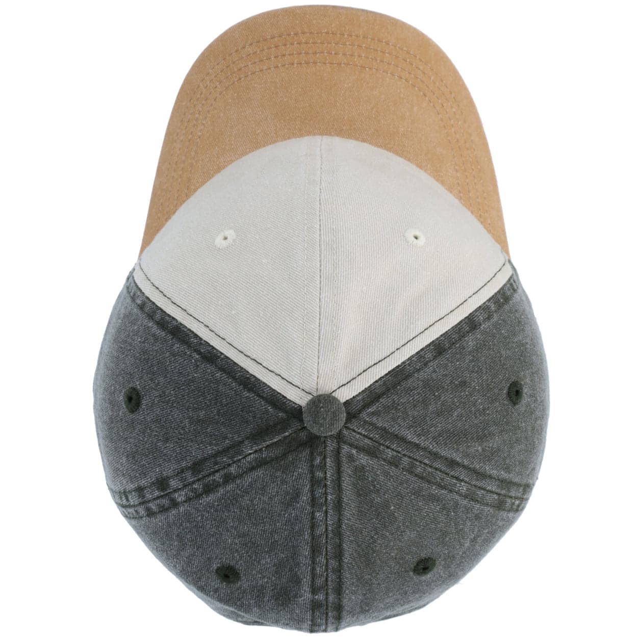 F25600 Washed Colour Block Cap