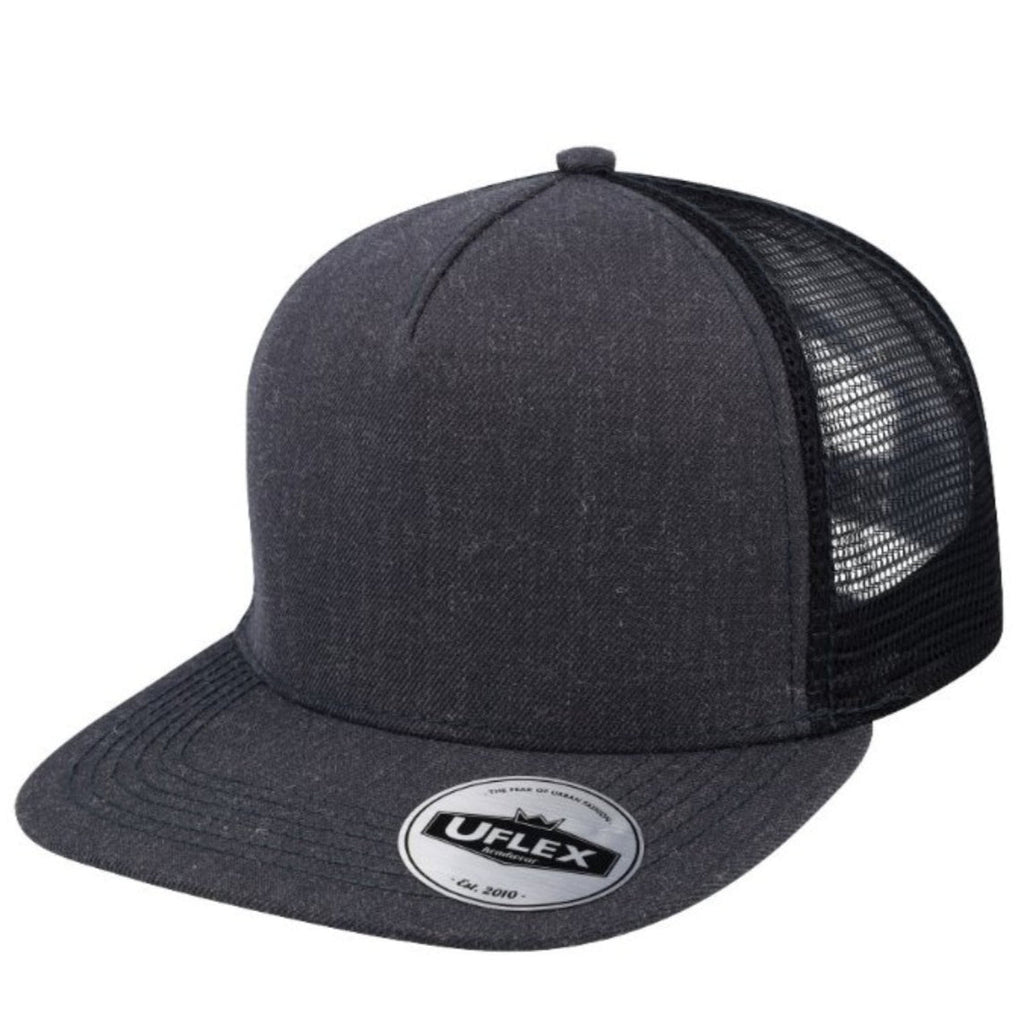 U15501 Uflex 5P Flat Peak Trucker Cap