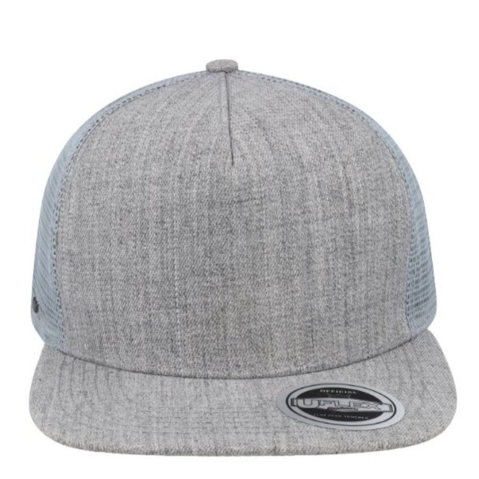 U15501 Uflex 5P Flat Peak Trucker Cap
