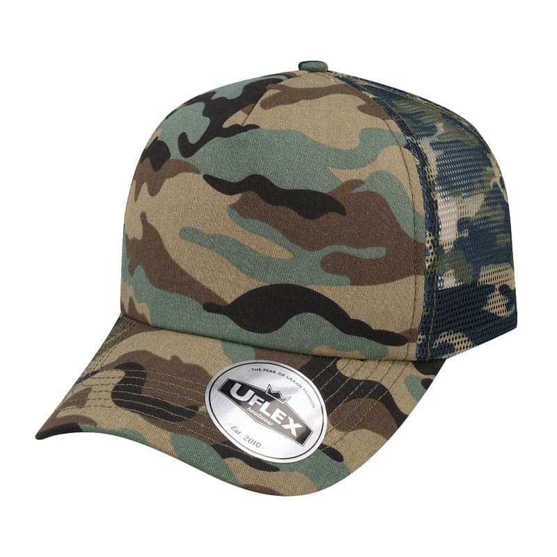 U15502 Uflex 5P Curved Peak Trucker