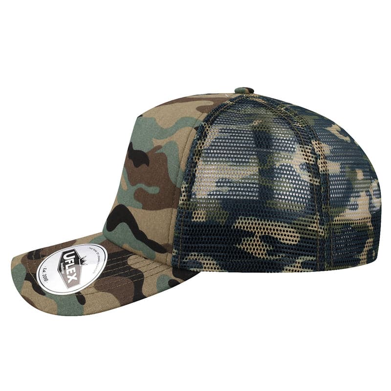 U15502 Uflex 5P Curved Peak Trucker