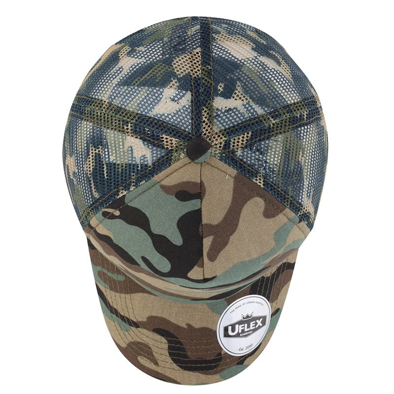 U15502 Uflex 5P Curved Peak Trucker