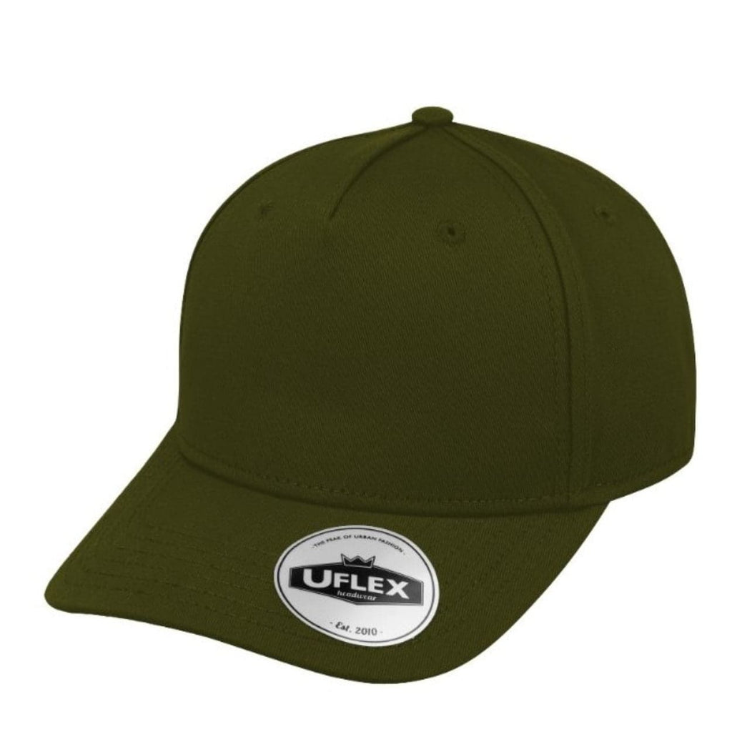 U15518 Uflex 5P Curved Peak Snapback