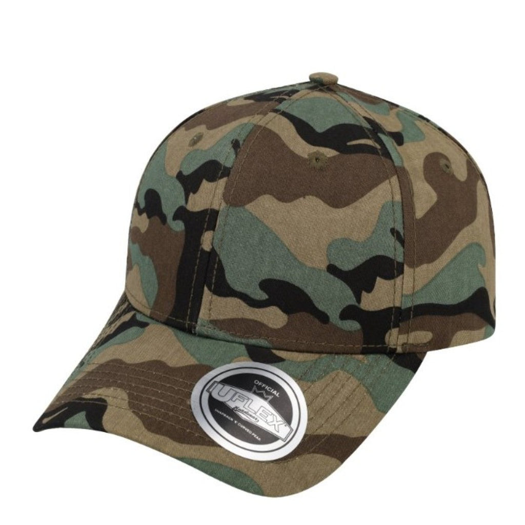 U15608 Uflex 6P Curved Peak Snapback