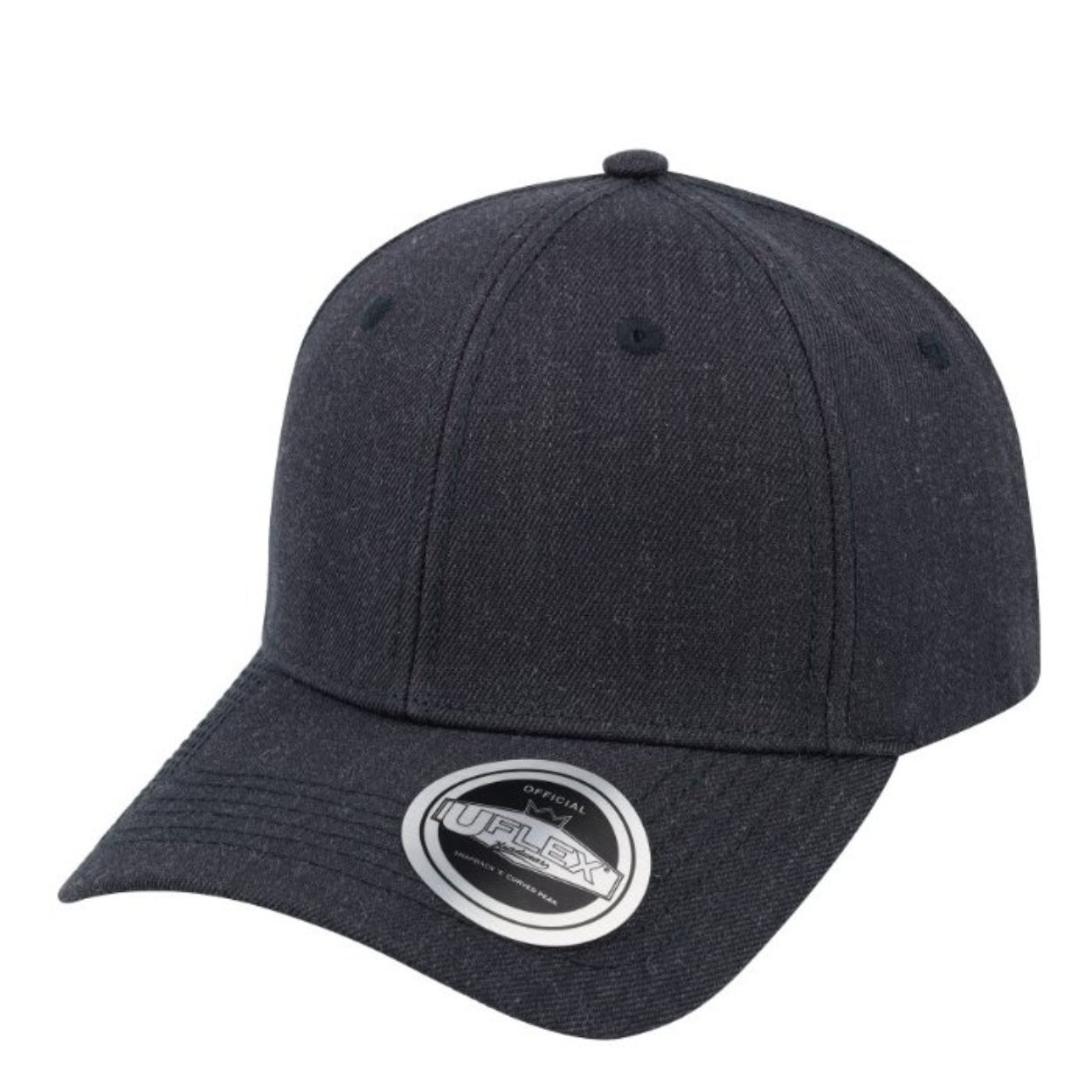 U15608 Uflex 6P Curved Peak Snapback