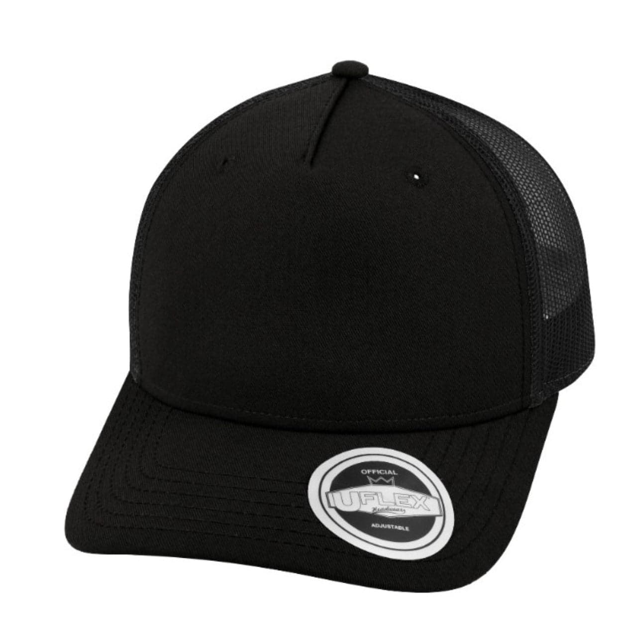 U20502R Uflex 5 Panel Recycled Trucker
