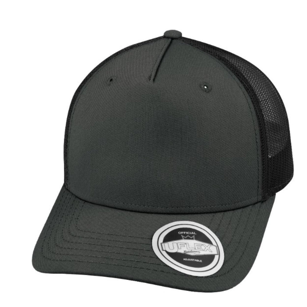 U20502R Uflex 5 Panel Recycled Trucker