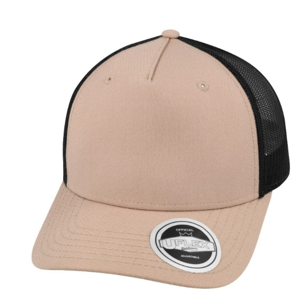 U20502R Uflex 5 Panel Recycled Trucker
