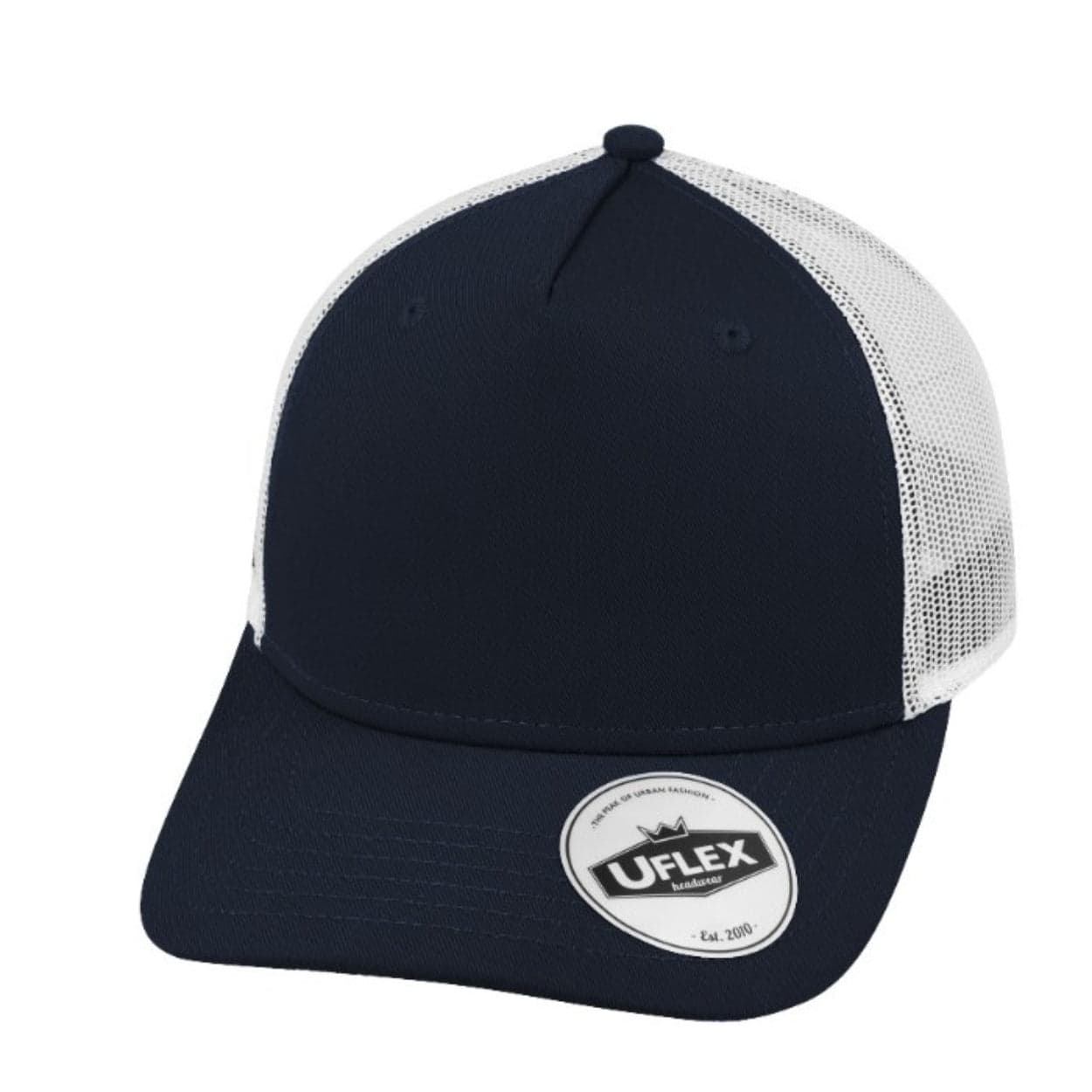 U20502R Uflex 5 Panel Recycled Trucker