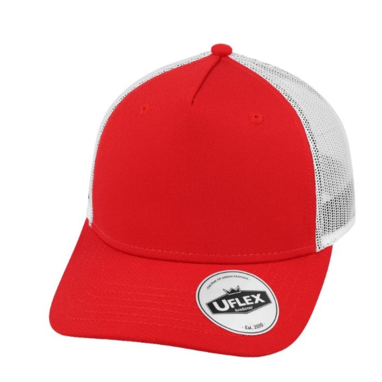 U20502R Uflex 5 Panel Recycled Trucker