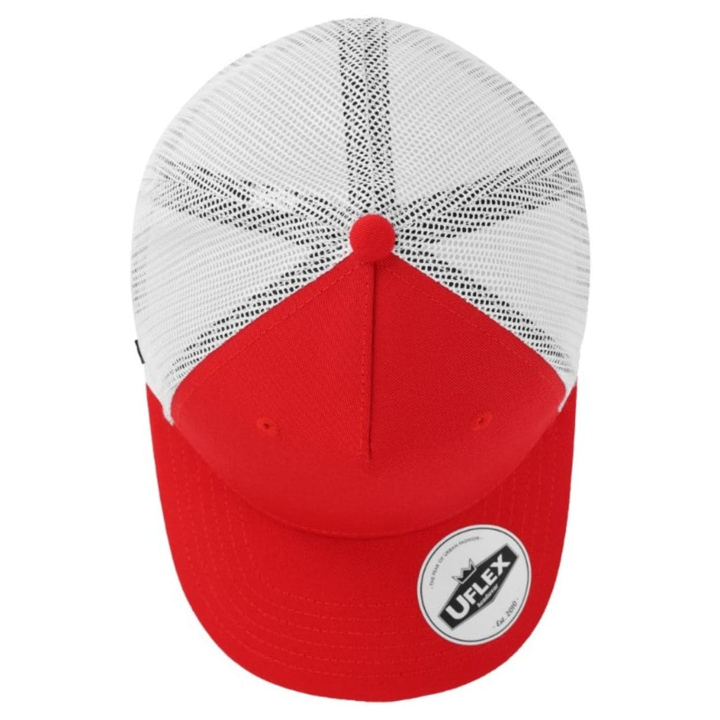 U20502R Uflex 5 Panel Recycled Trucker