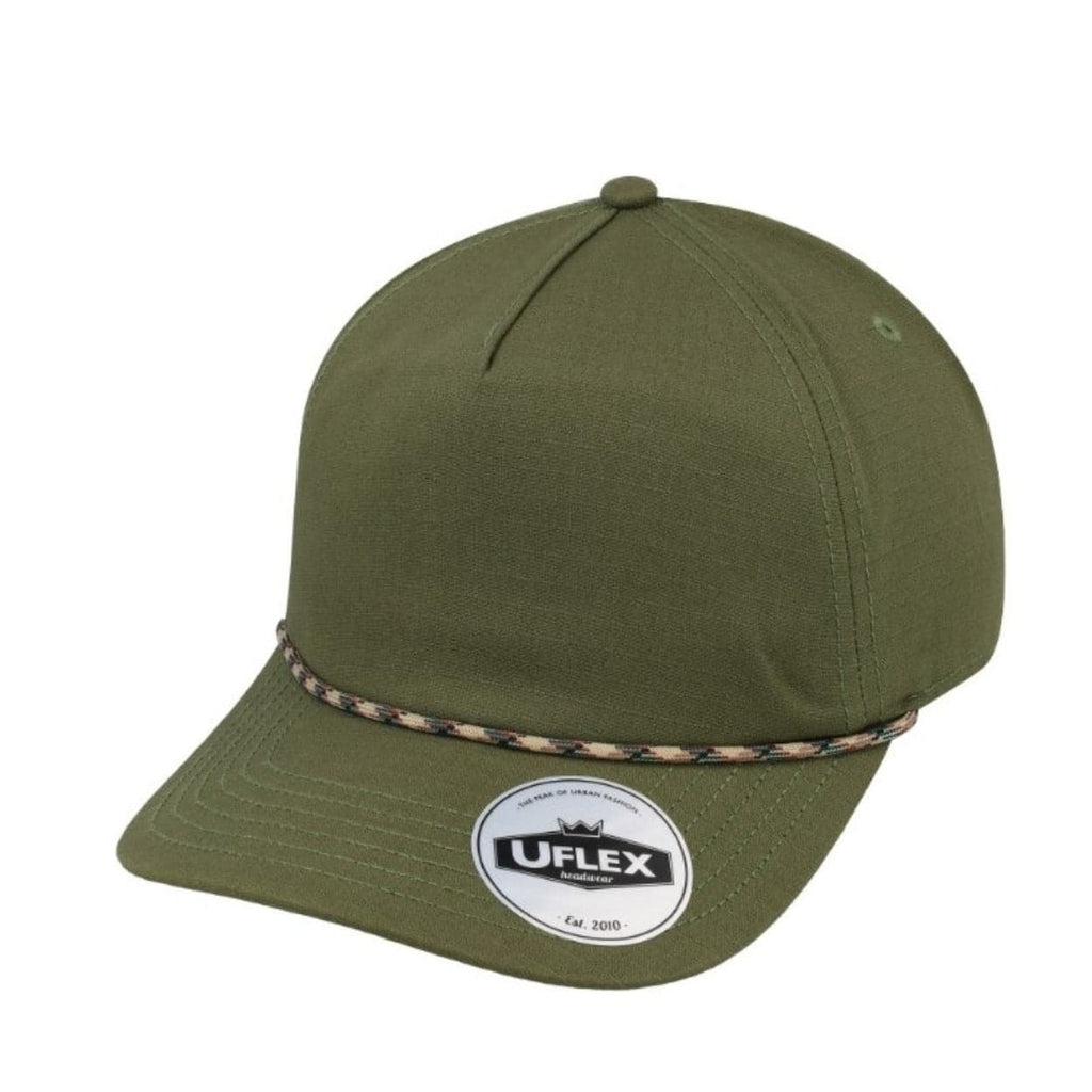 U23508 5 Panel Ripstop Dad Cap